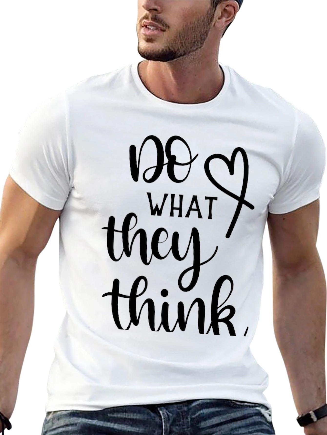 Black Do What They Think Graphic T-Shirt view 13