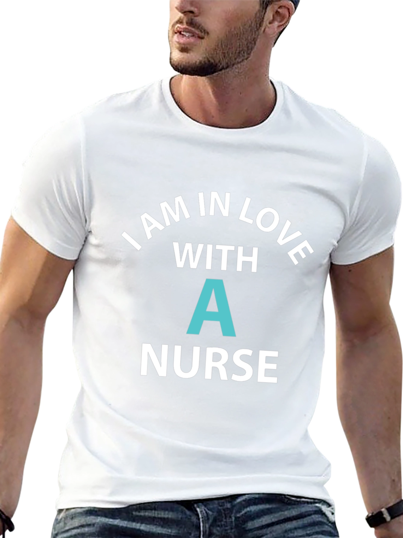 Black I Love a Nurse Graphic T-Shirt view 13