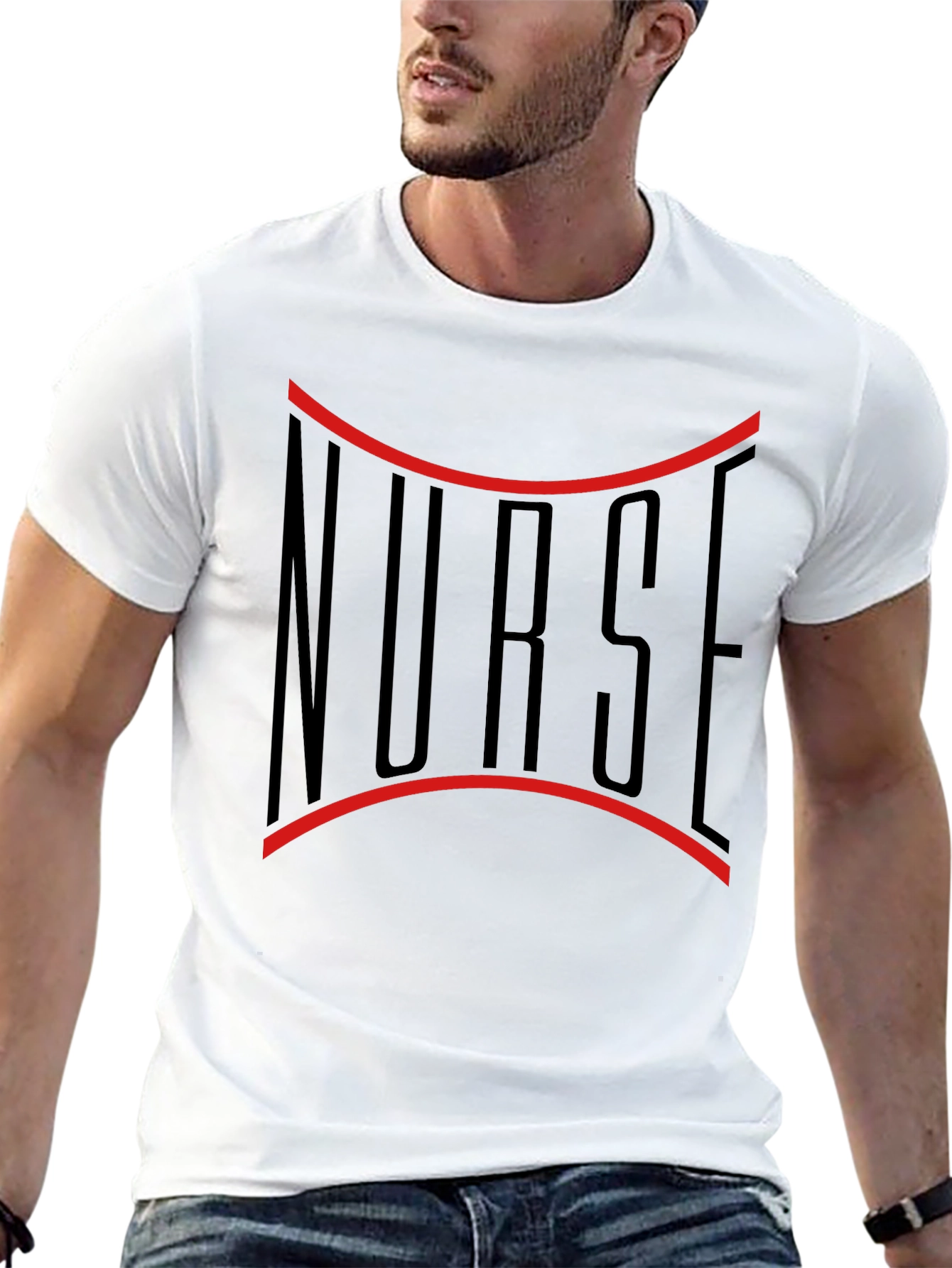 Black Nurse T-Shirt, Healthcare Hero Tee view 13