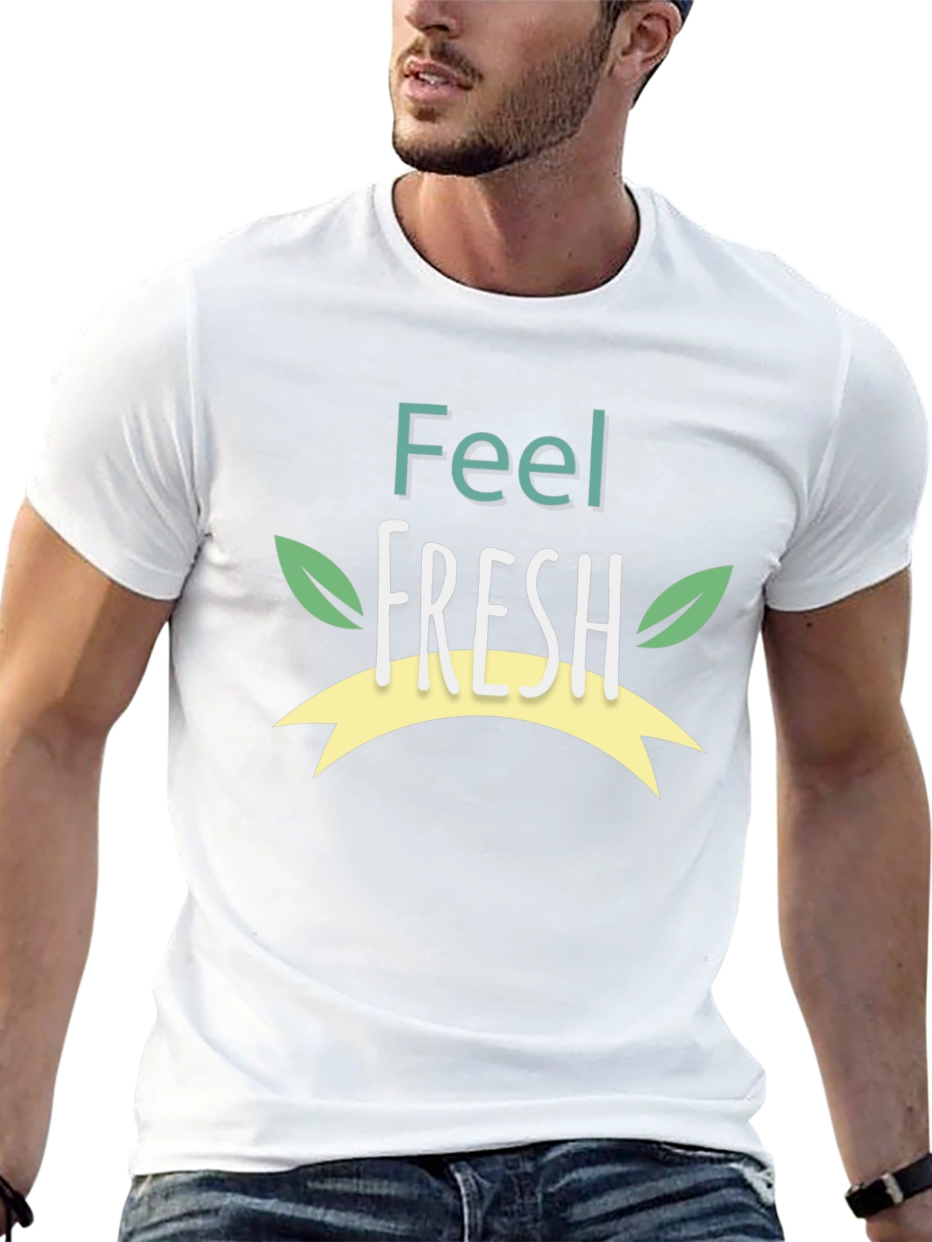 Black Feel Fresh Graphic Tee - Organic Cotton Blend view 13