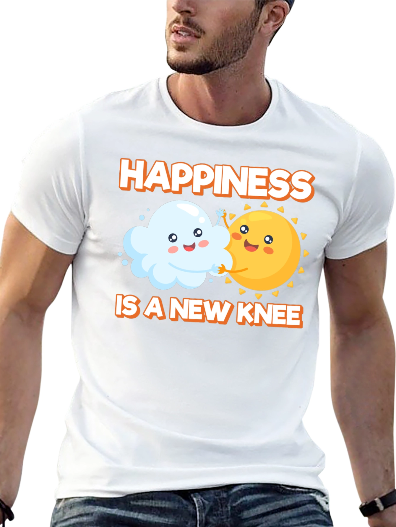 Black Happiness is a New Knee T-Shirt view 13