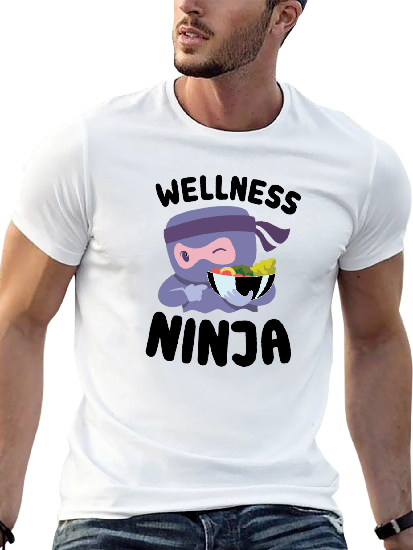 Black Wellness Ninja Black T-Shirt view 13