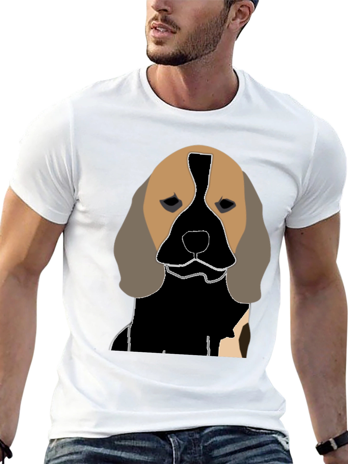 Black Dog Graphic Tee - Unique Canine Design view 13