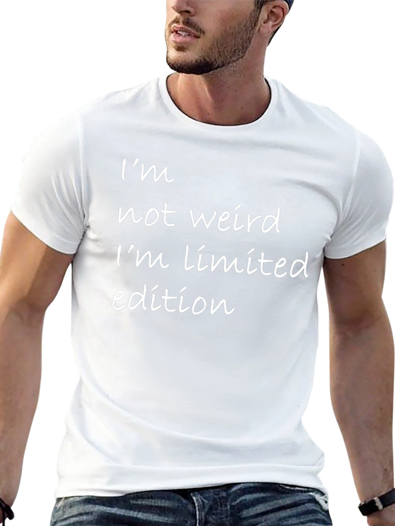 Black Limited Edition Graphic Tee - I'm Not Weird view 13
