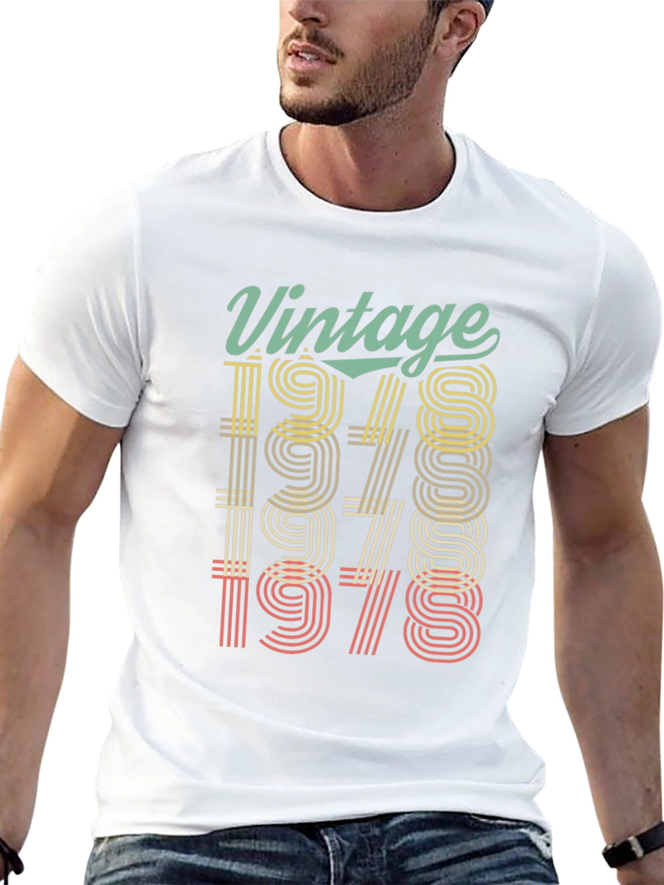 Black Vintage 1978 Birthday T-Shirt - Retro Style view 13