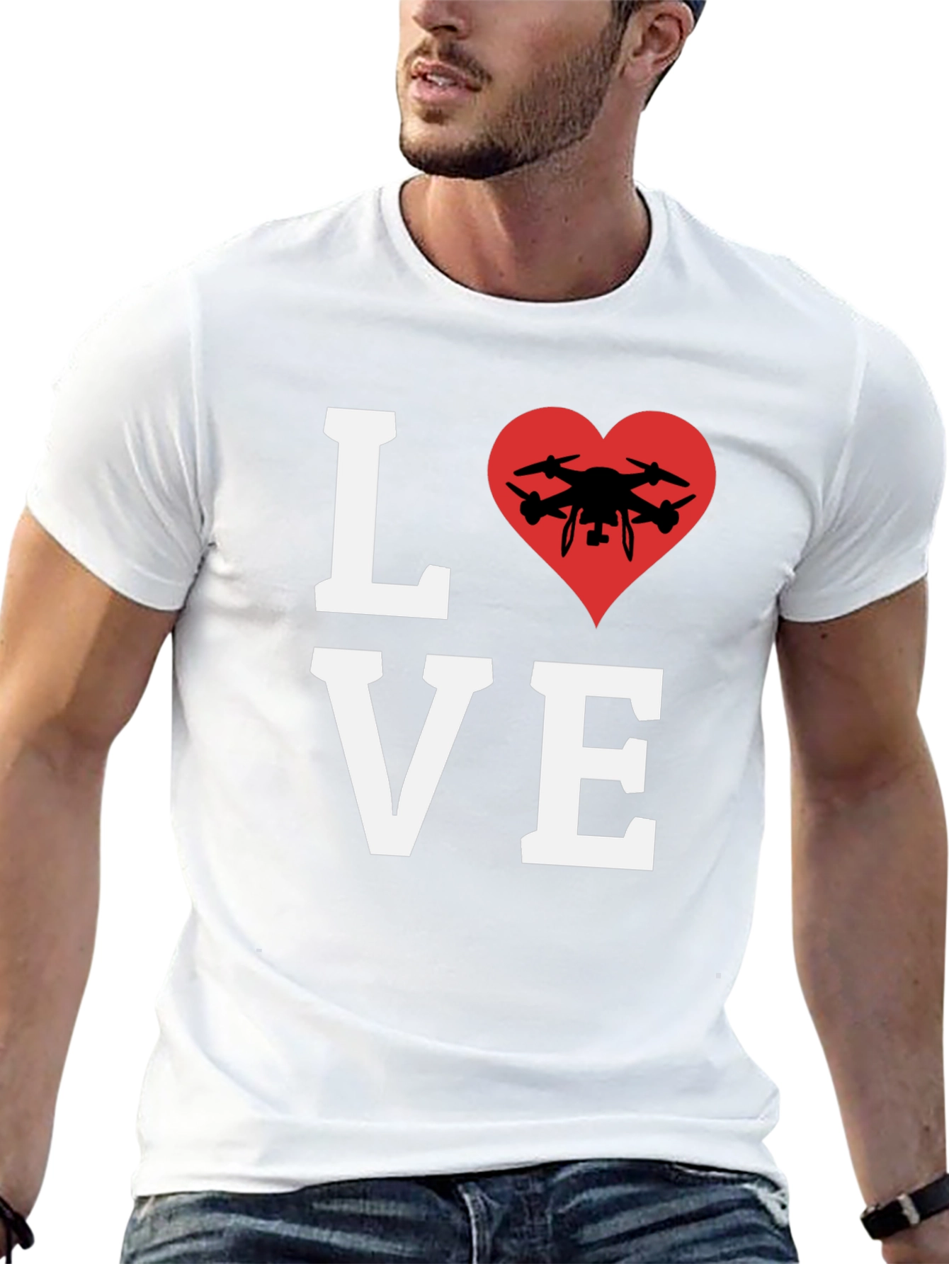 Black Drone Lover T-Shirt - Pilot Heart Tee view 13