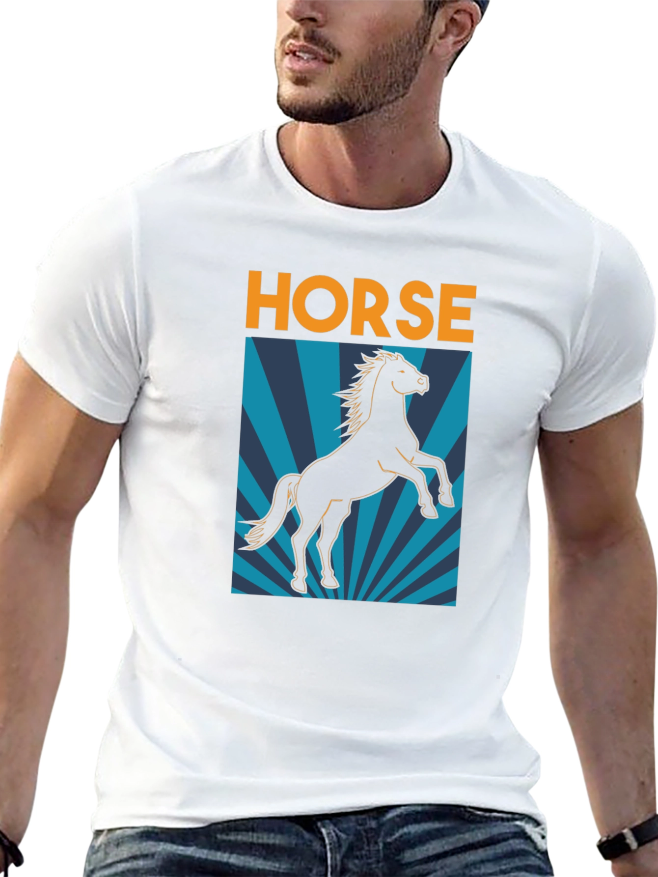 Black Horse Graphic T-Shirt - Black view 13