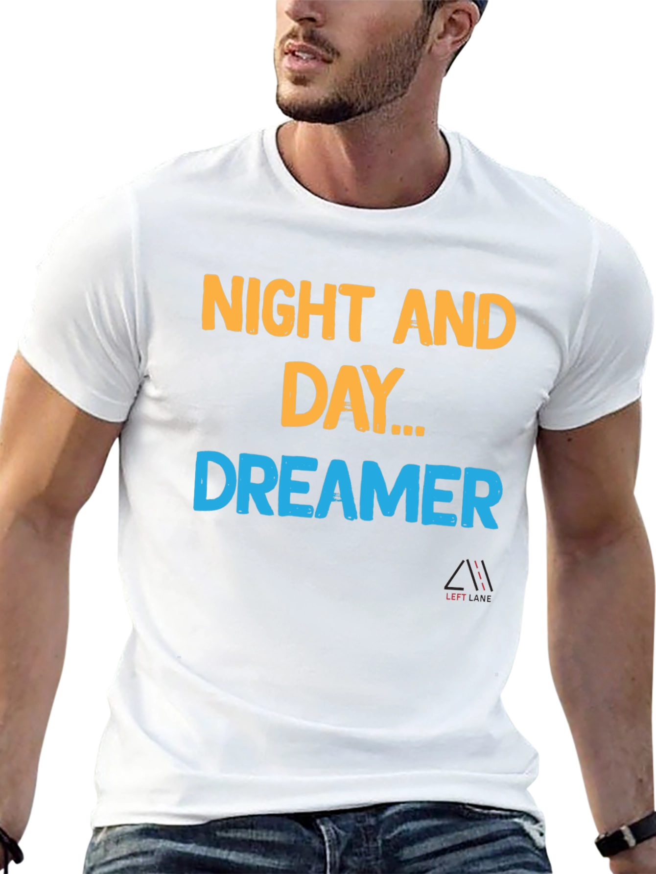 Black Night and Day Dreamer Black T-Shirt view 13