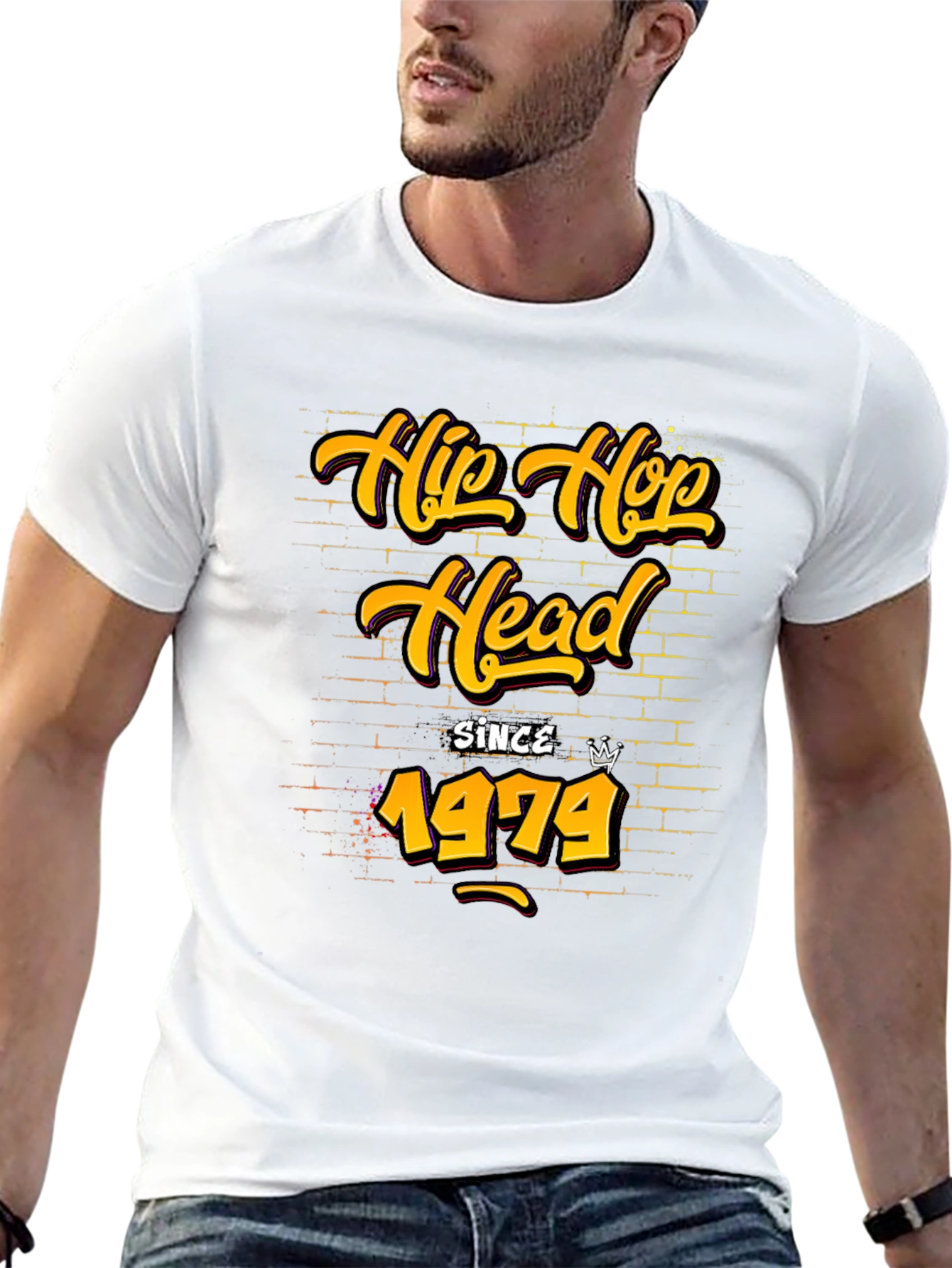 Black Hip Hop Head Since 1979 T-Shirt view 13