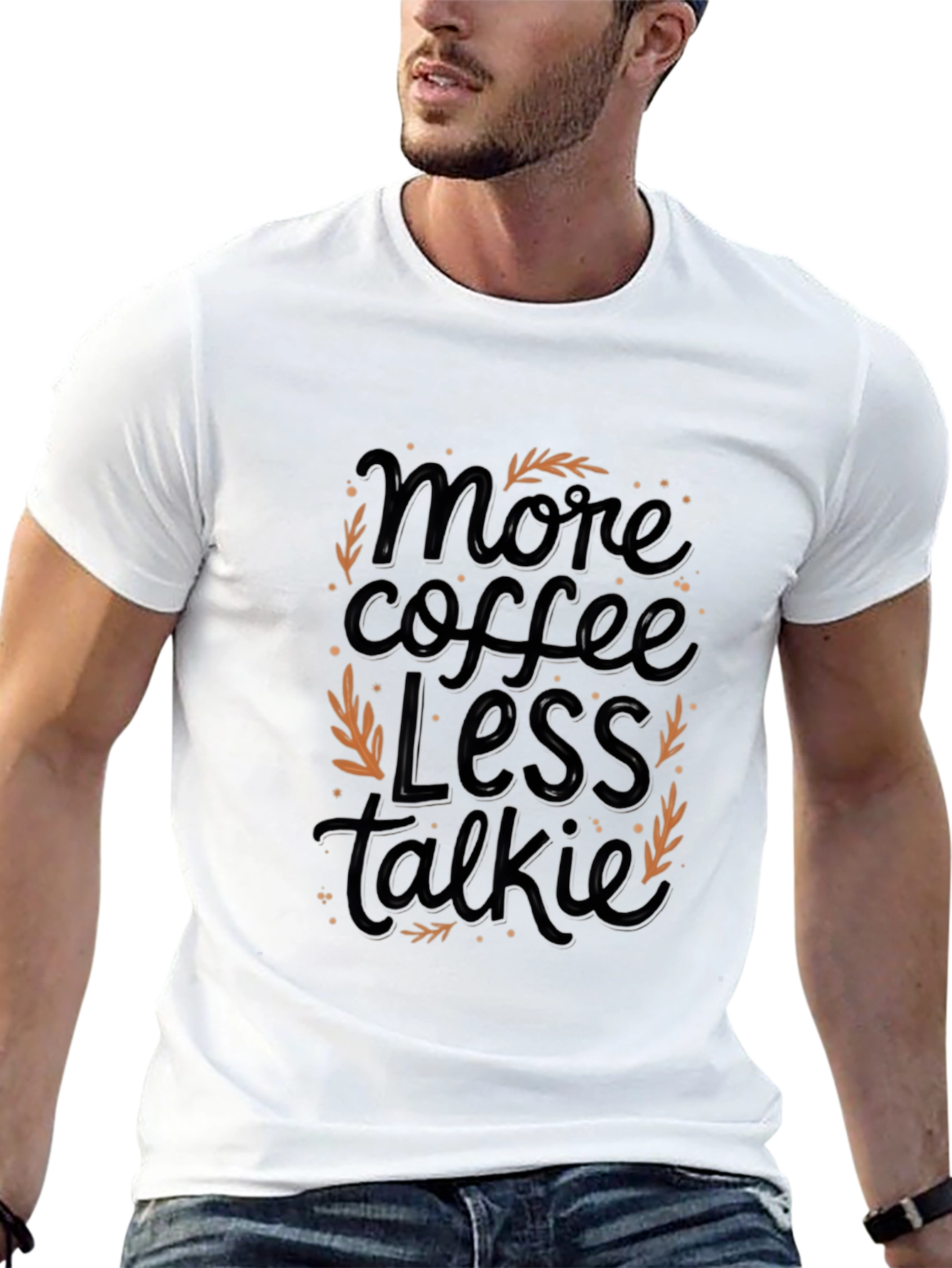 Black More Coffee Less Talkie Graphic Tee view 13