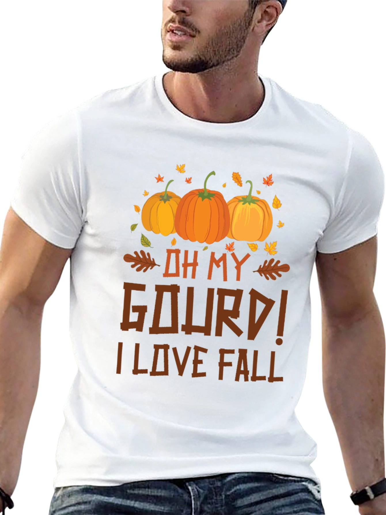 Oh My Gourd! I Love Fall T-Shirt - 13