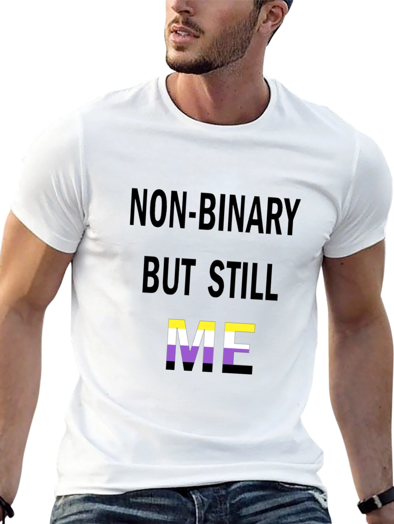 Black Non-Binary But Still Me T-Shirt view 13