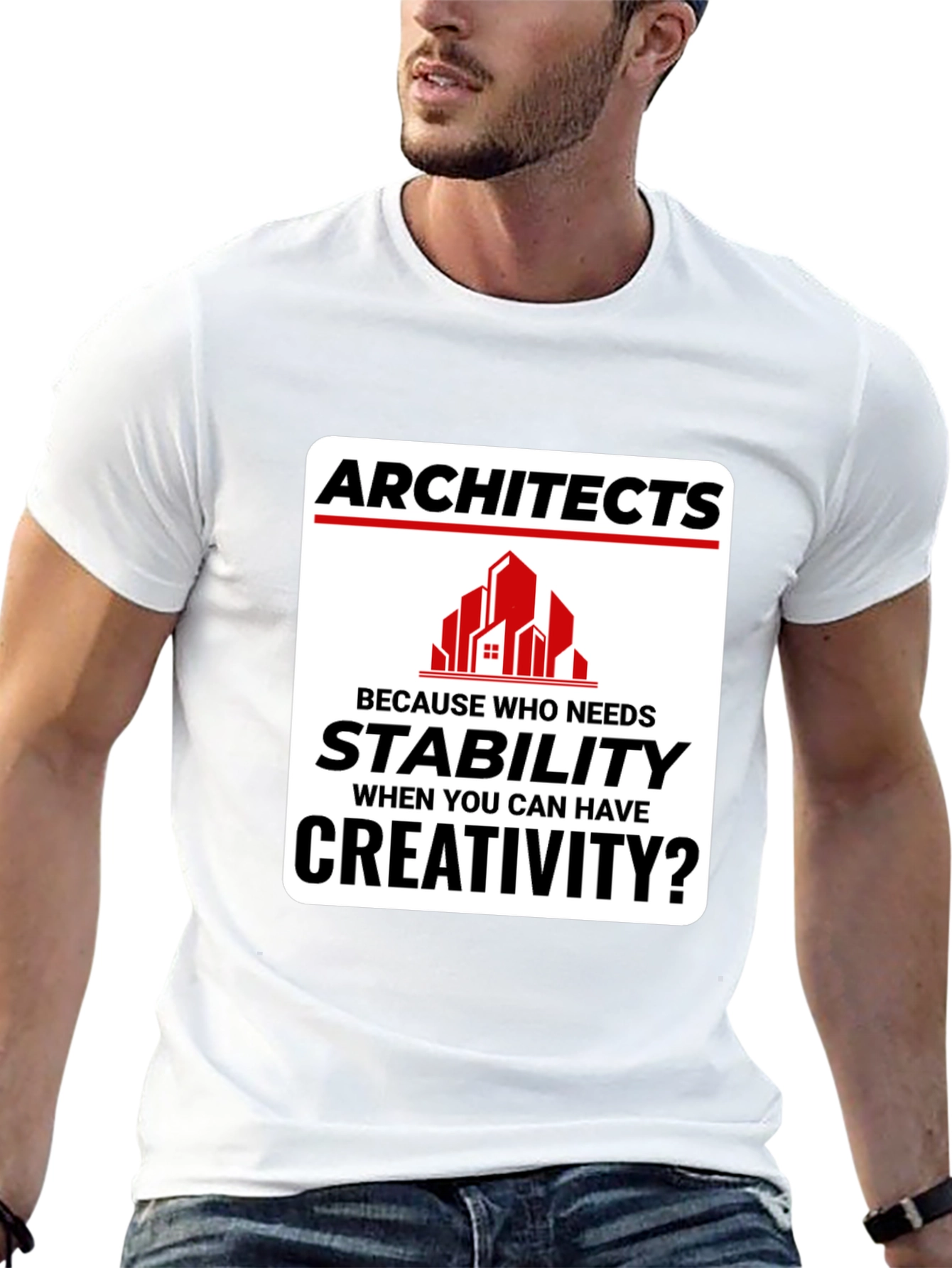 Black Architects Creativity T-Shirt - Stability vs. Creativity view 13