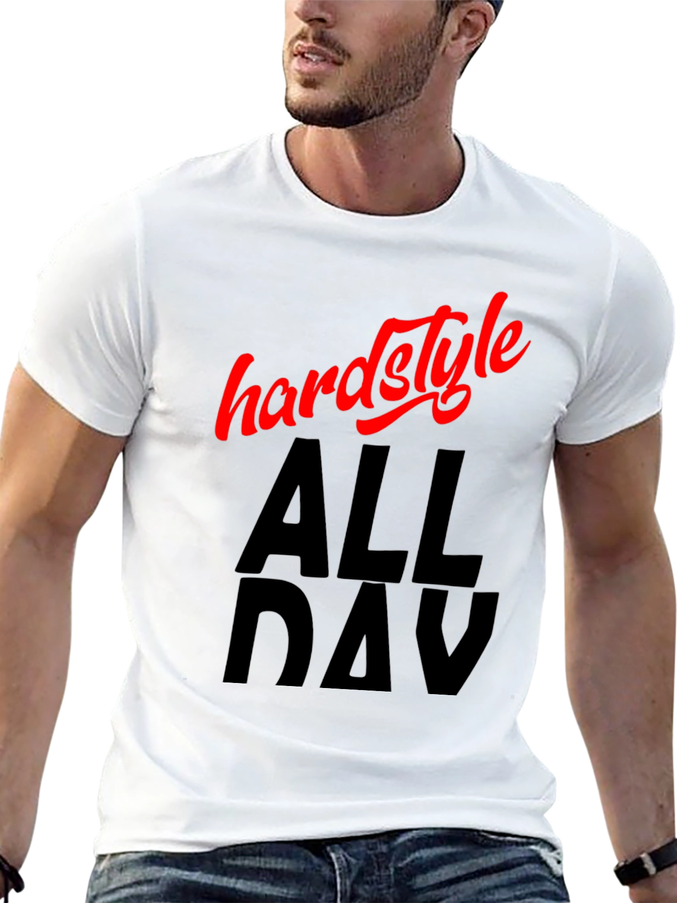 Hardstyle All Day Black Graphic Tee - 13