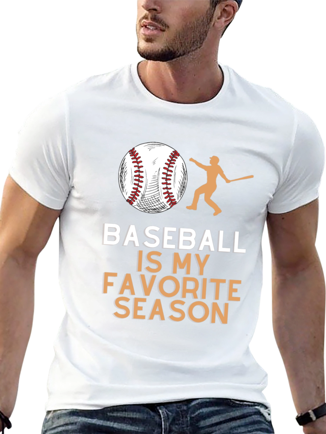 Black Baseball is My Favorite Season Black T-Shirt view 13