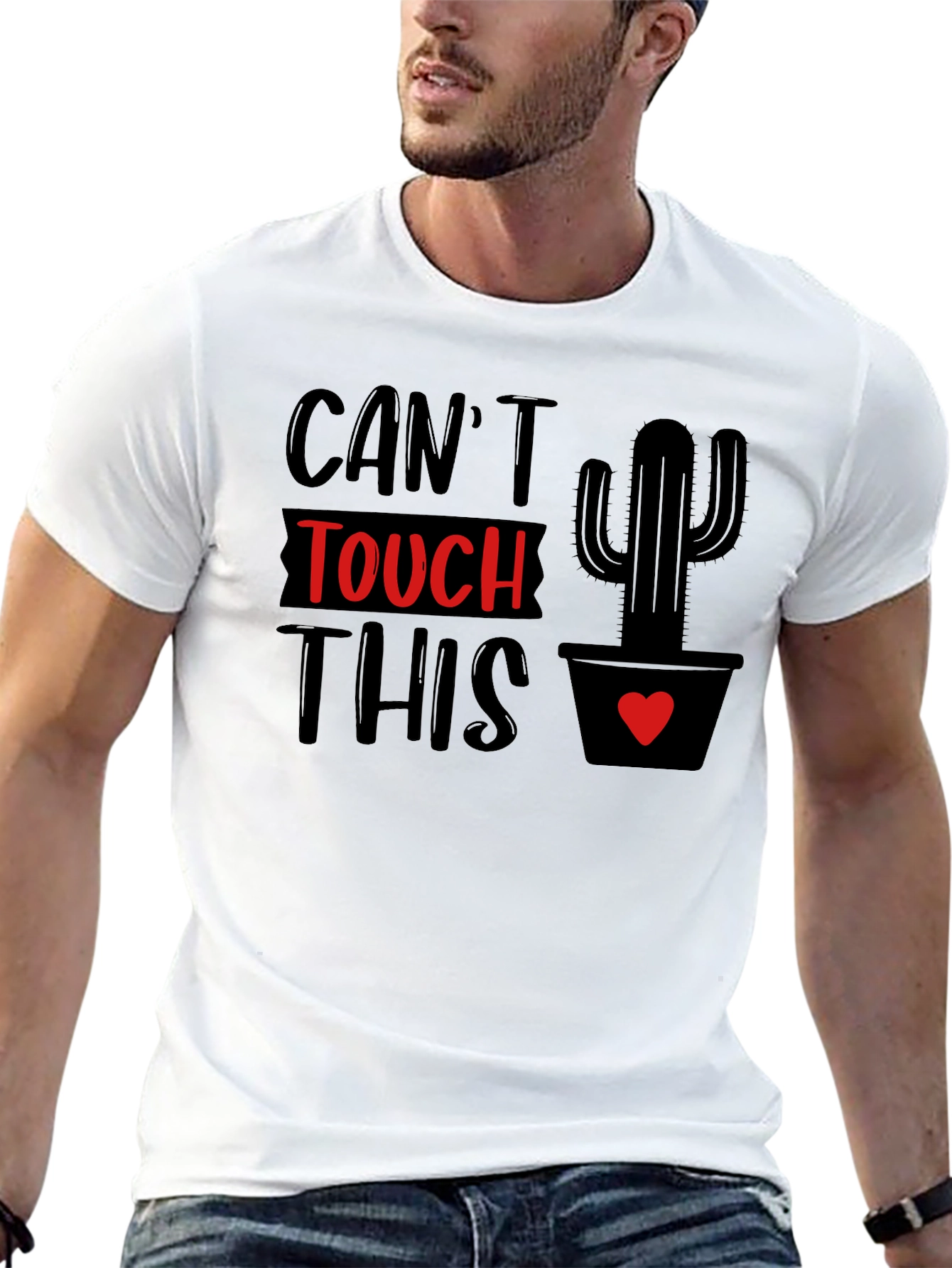 Black Can't Touch This Cactus Graphic Tee view 13