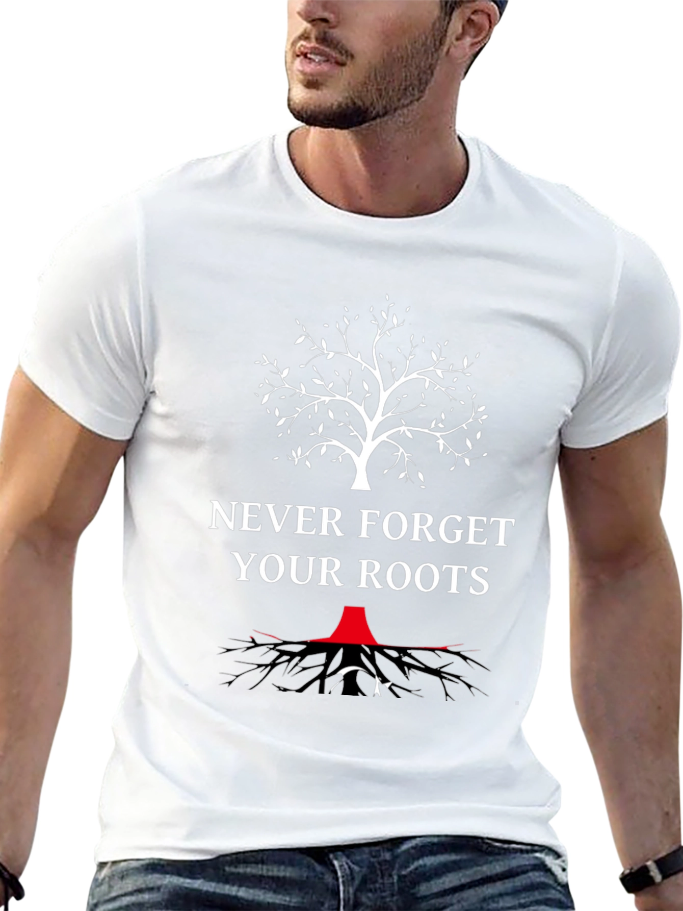 Never Forget Your Roots Graphic T-Shirt - 13