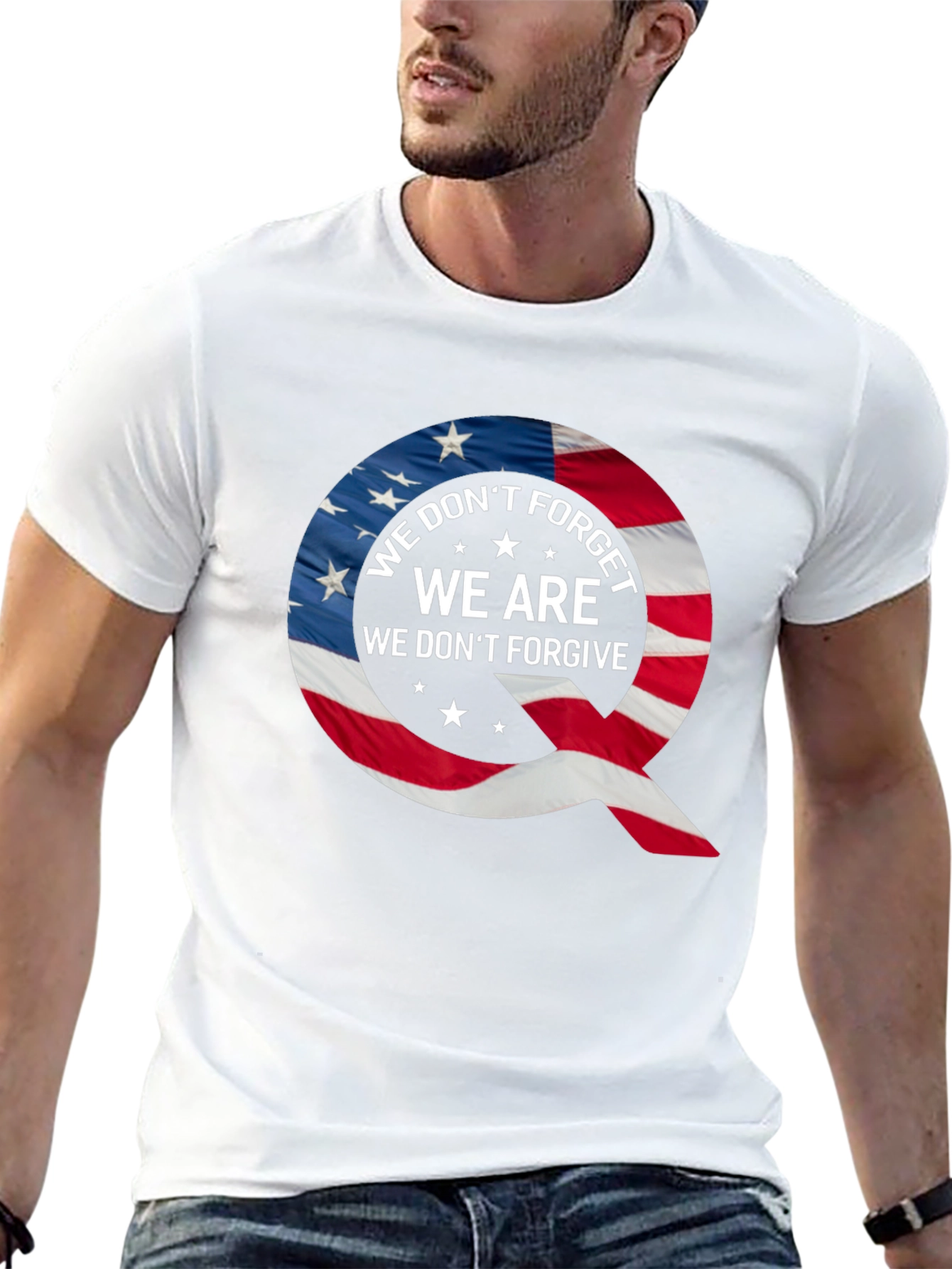 Black Q Patriotic T-Shirt: We Don't Forget view 13