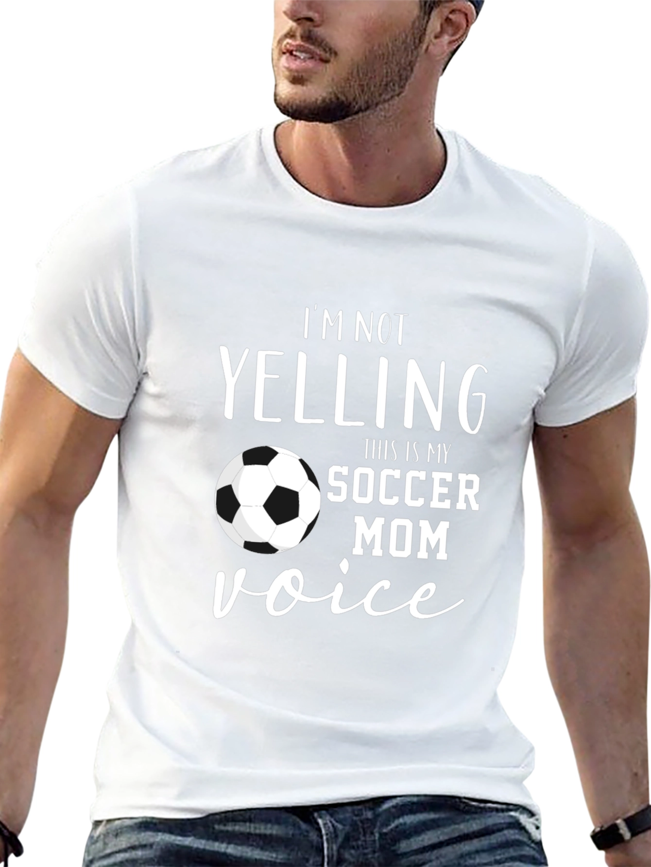 Black Soccer Mom Voice T-Shirt - Funny Novelty Tee view 13