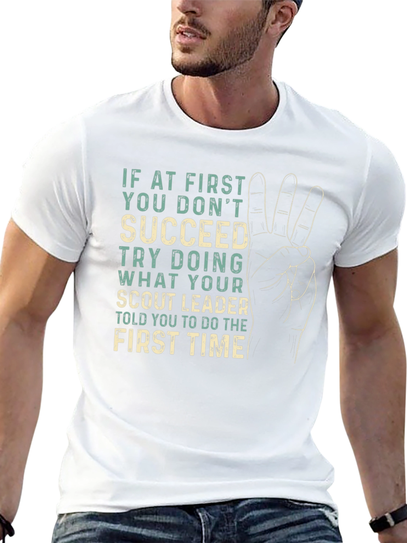 Black Scout Leader Advice Graphic T-Shirt view 13