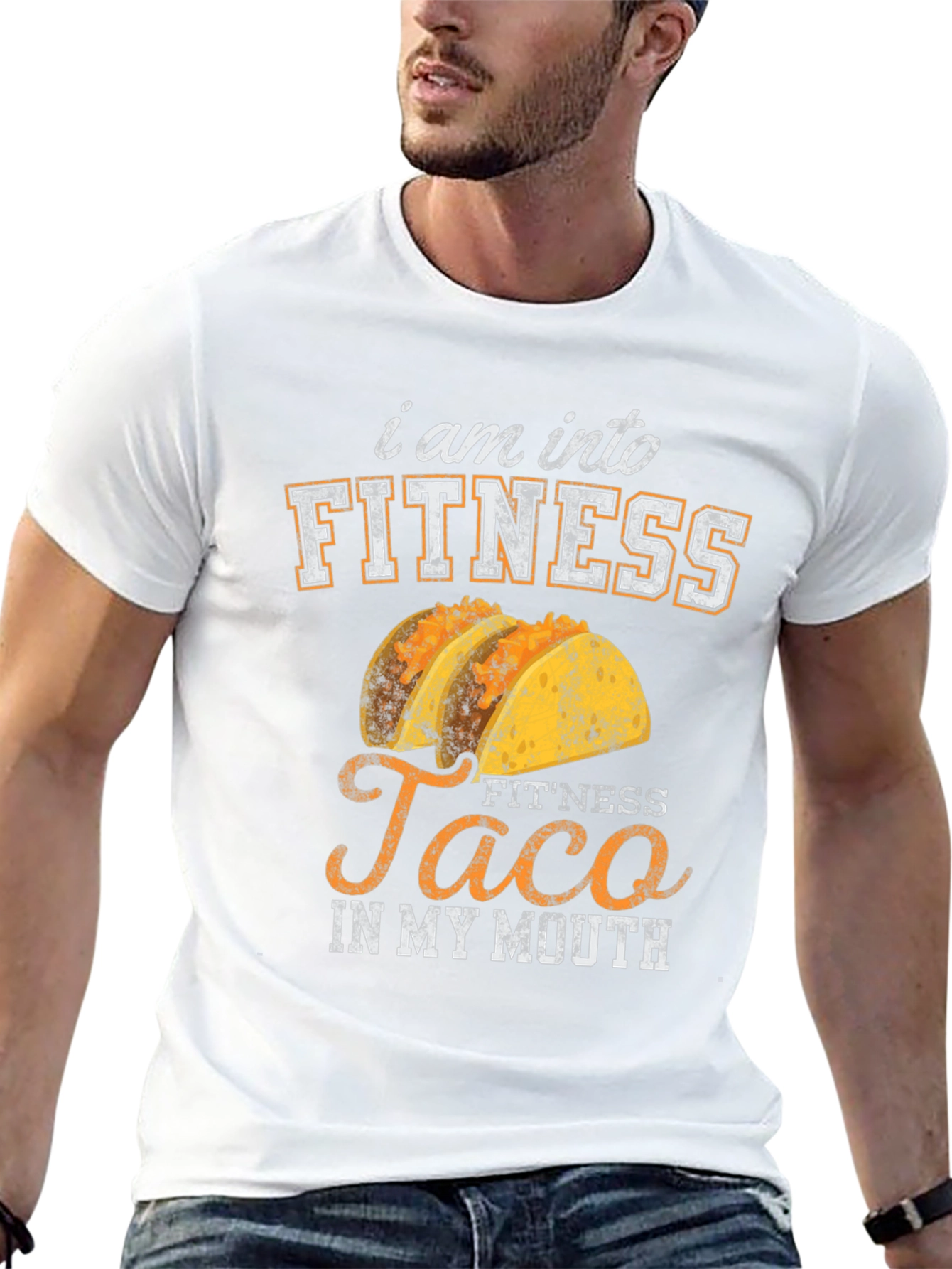 Black Fitness Taco Graphic T-Shirt view 13