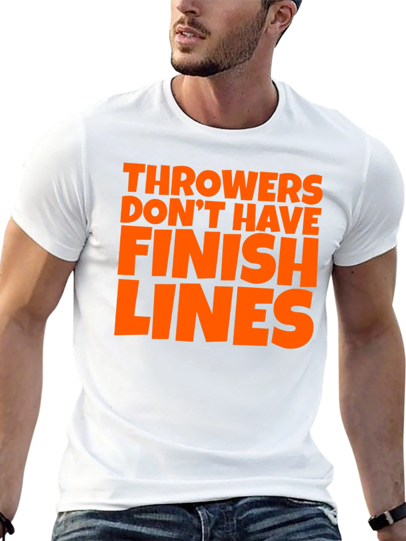 Black Throwers Don't Have Finish Lines T-Shirt view 13