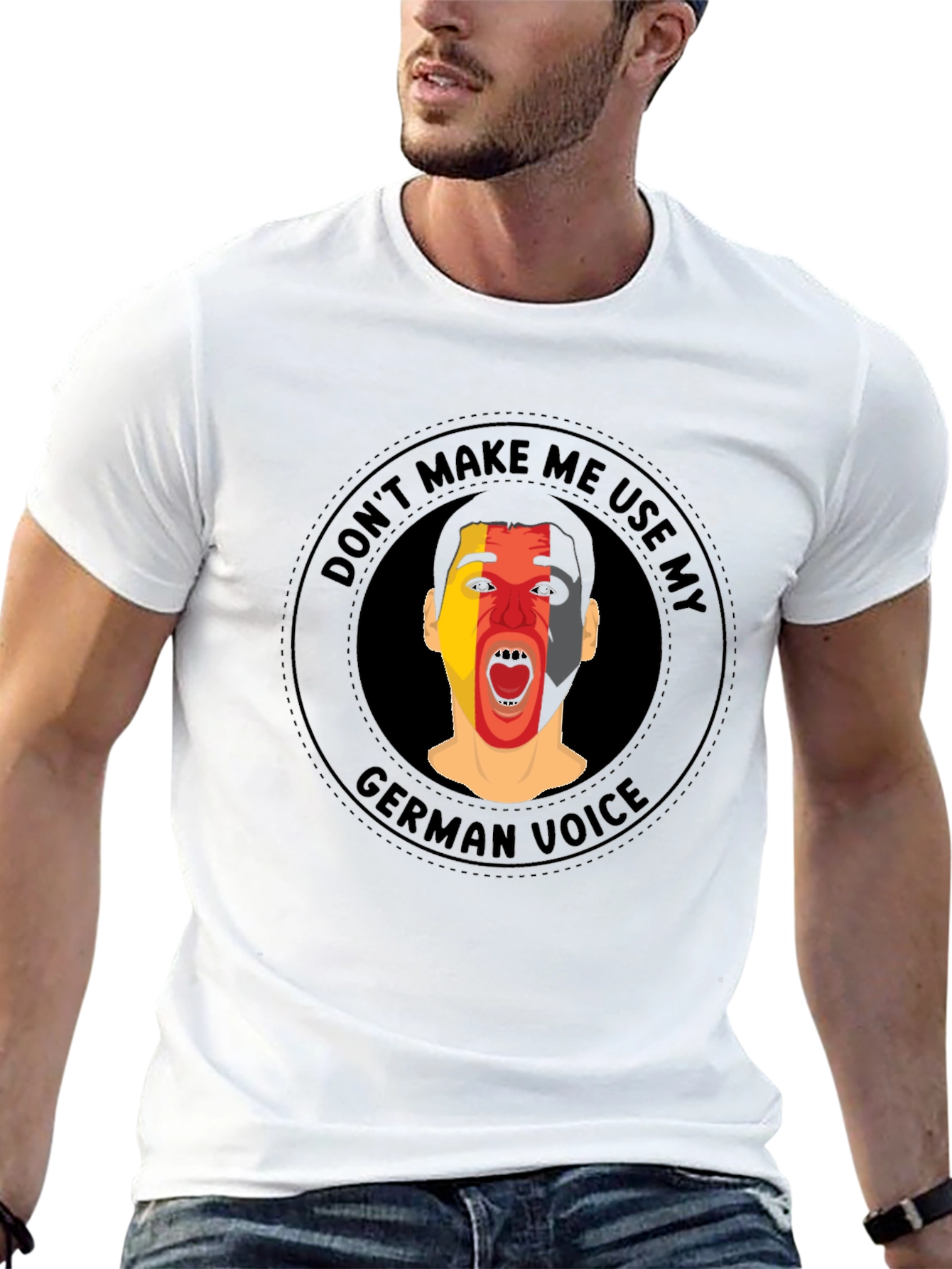 Black Don't Make Me Use My German Voice T-Shirt view 13