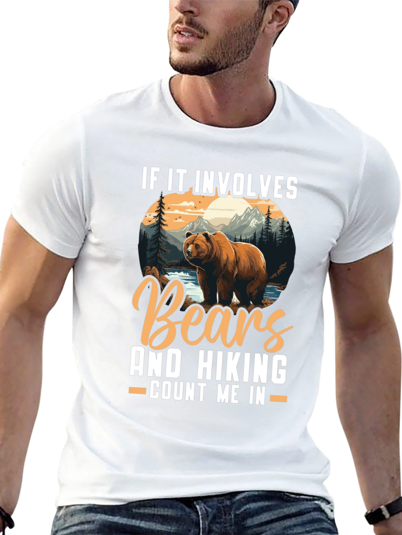 Black Bears & Hiking T-Shirt - Count Me In view 13
