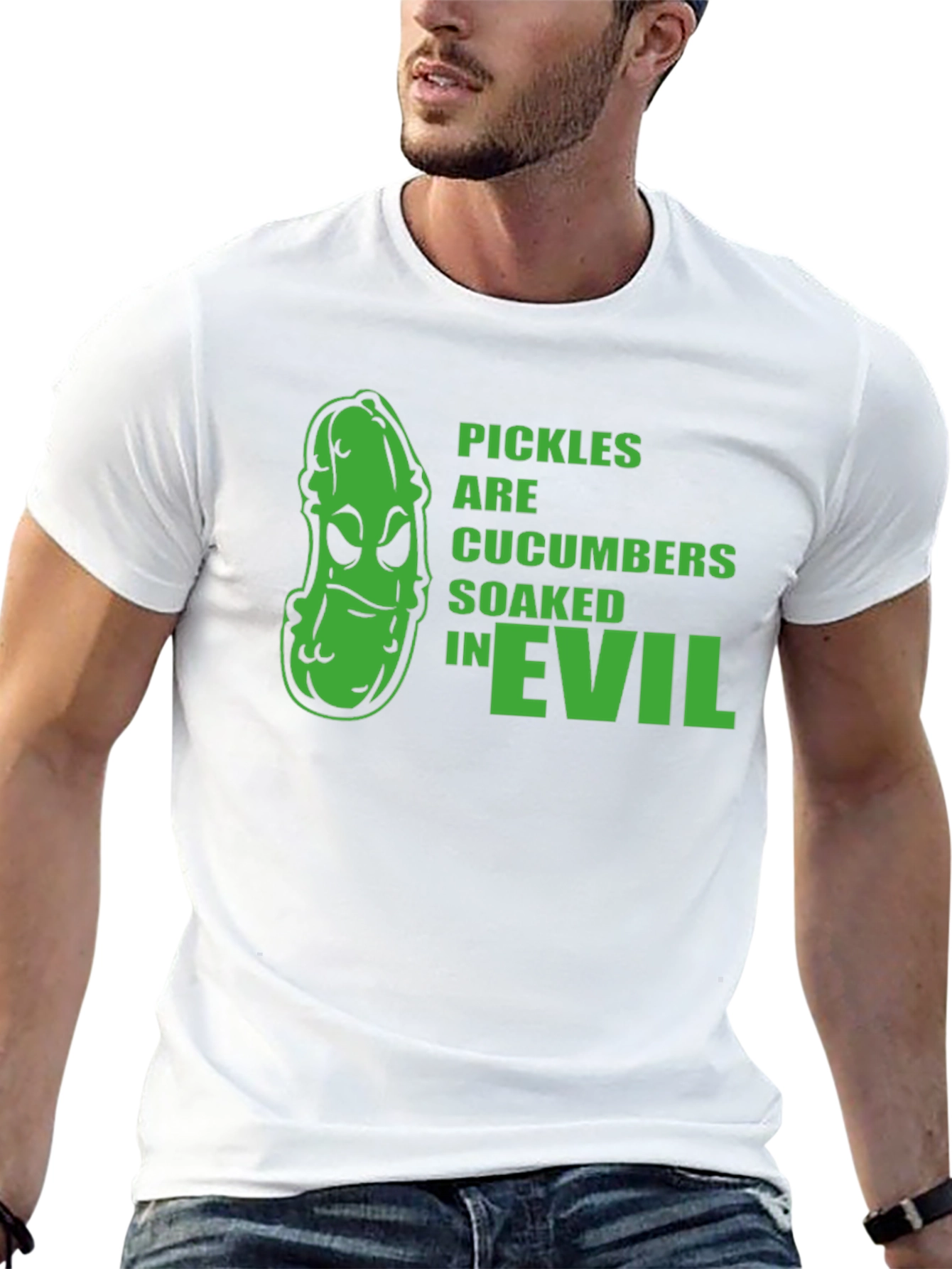 Black Pickles Are Cucumbers Soaked In Evil T-Shirt view 13