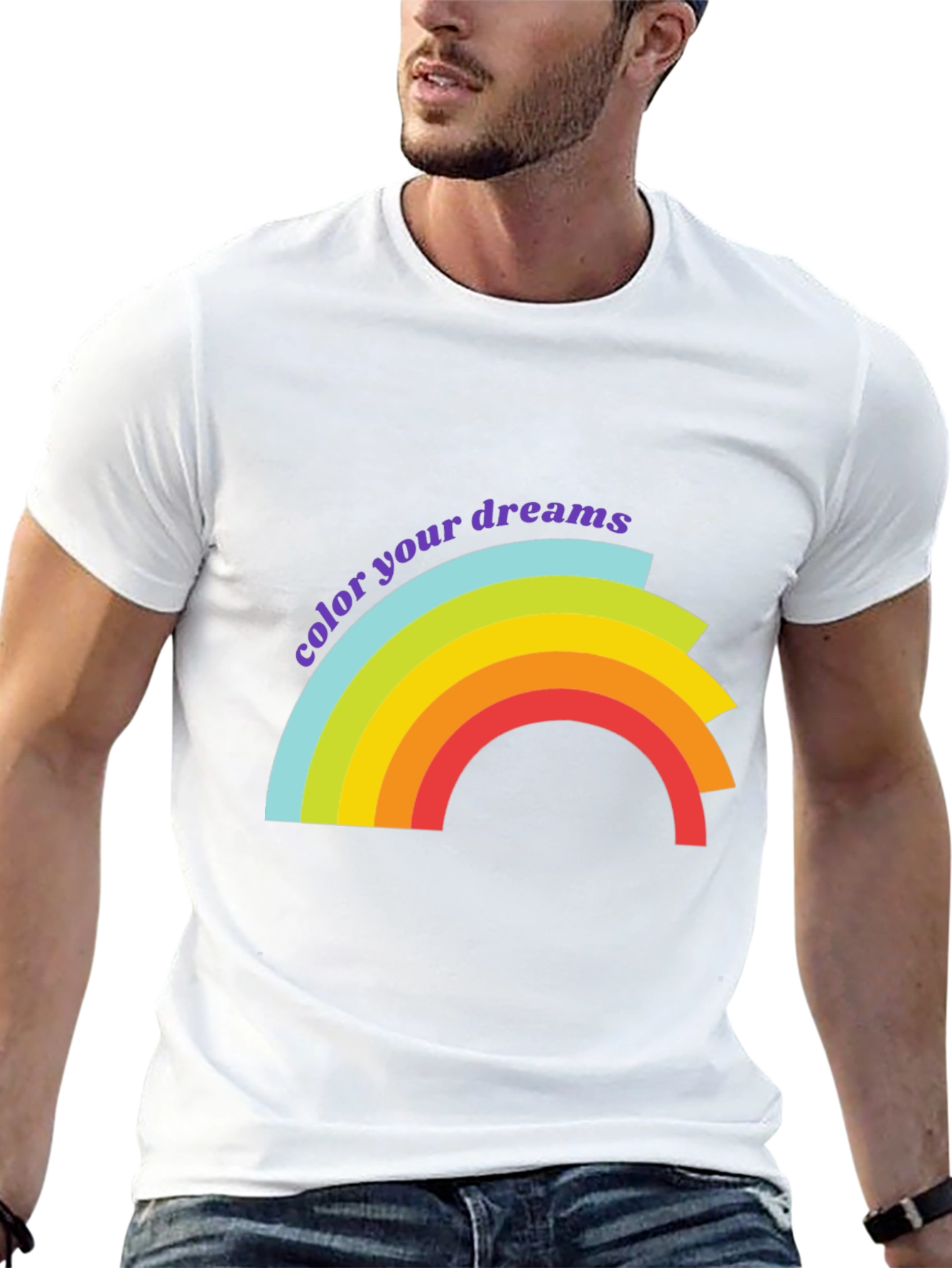 Black Color Your Dreams Graphic T-Shirt - Soft Cotton Blend view 13