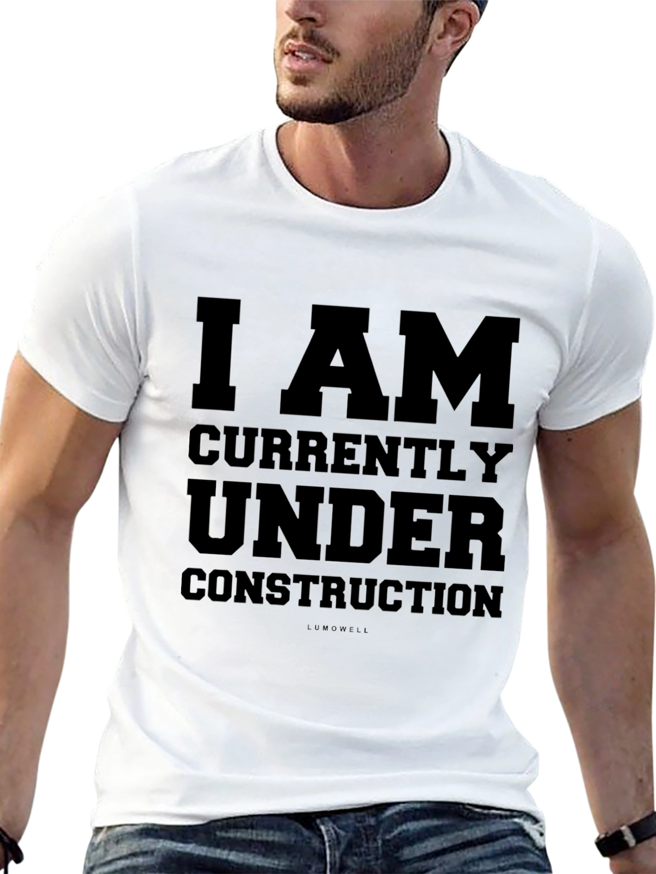 Black I AM Under Construction Graphic Tee view 13