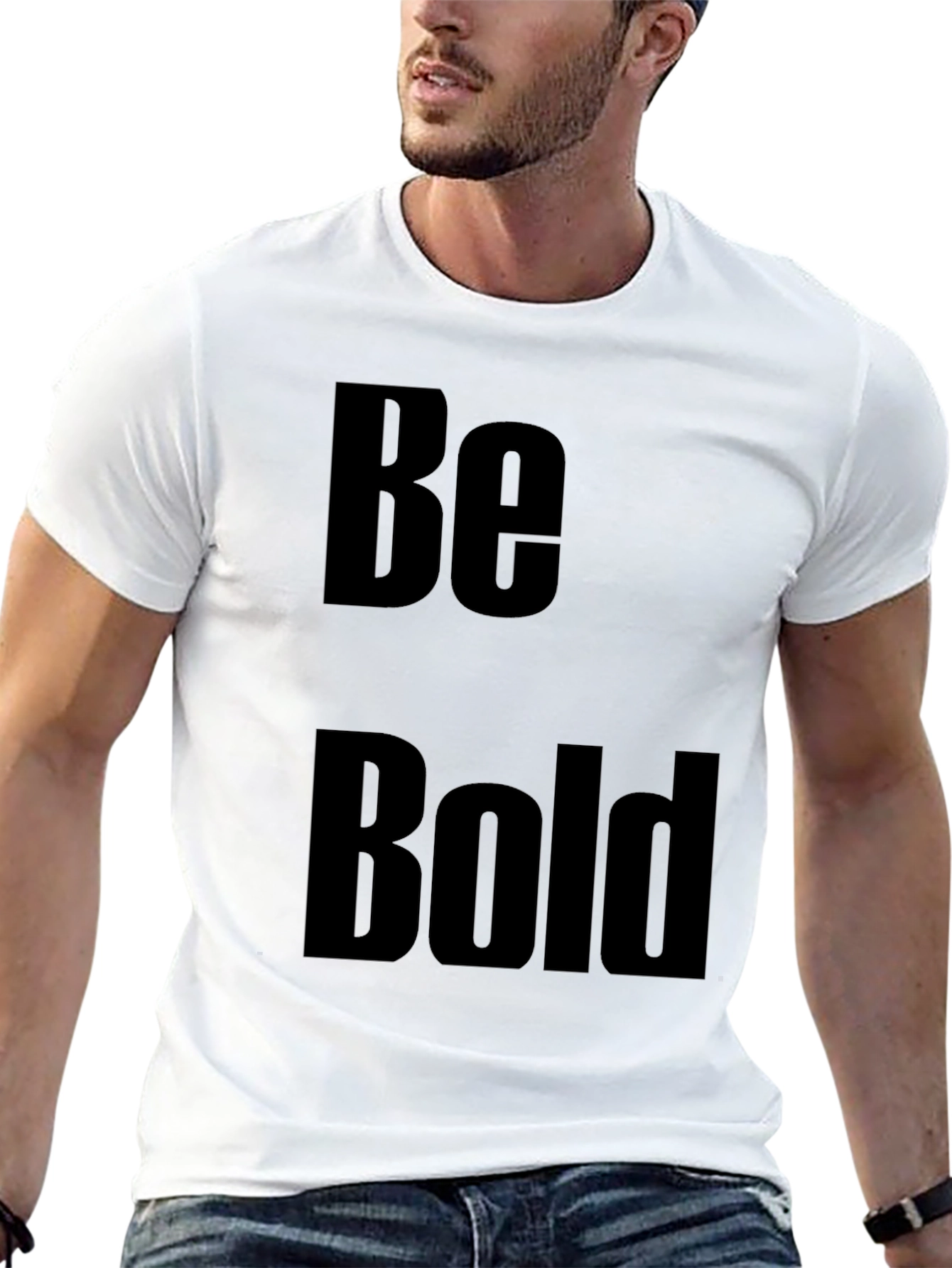 Black Be Bold Graphic Tee - Black view 13