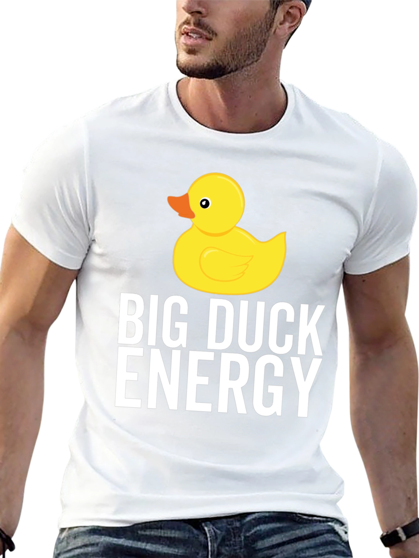 Black Big Duck Energy T-Shirt - Funny & Stylish Tee view 13