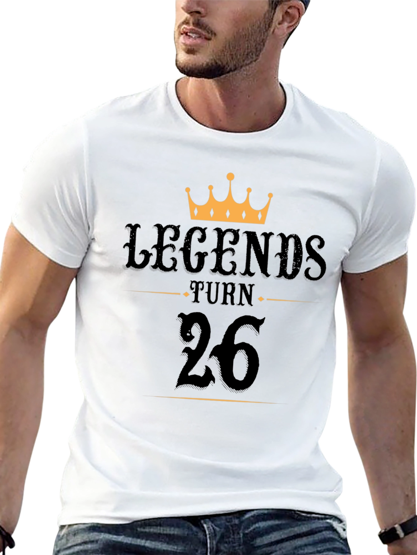 Black Legends Turn 26 Birthday T-Shirt view 13