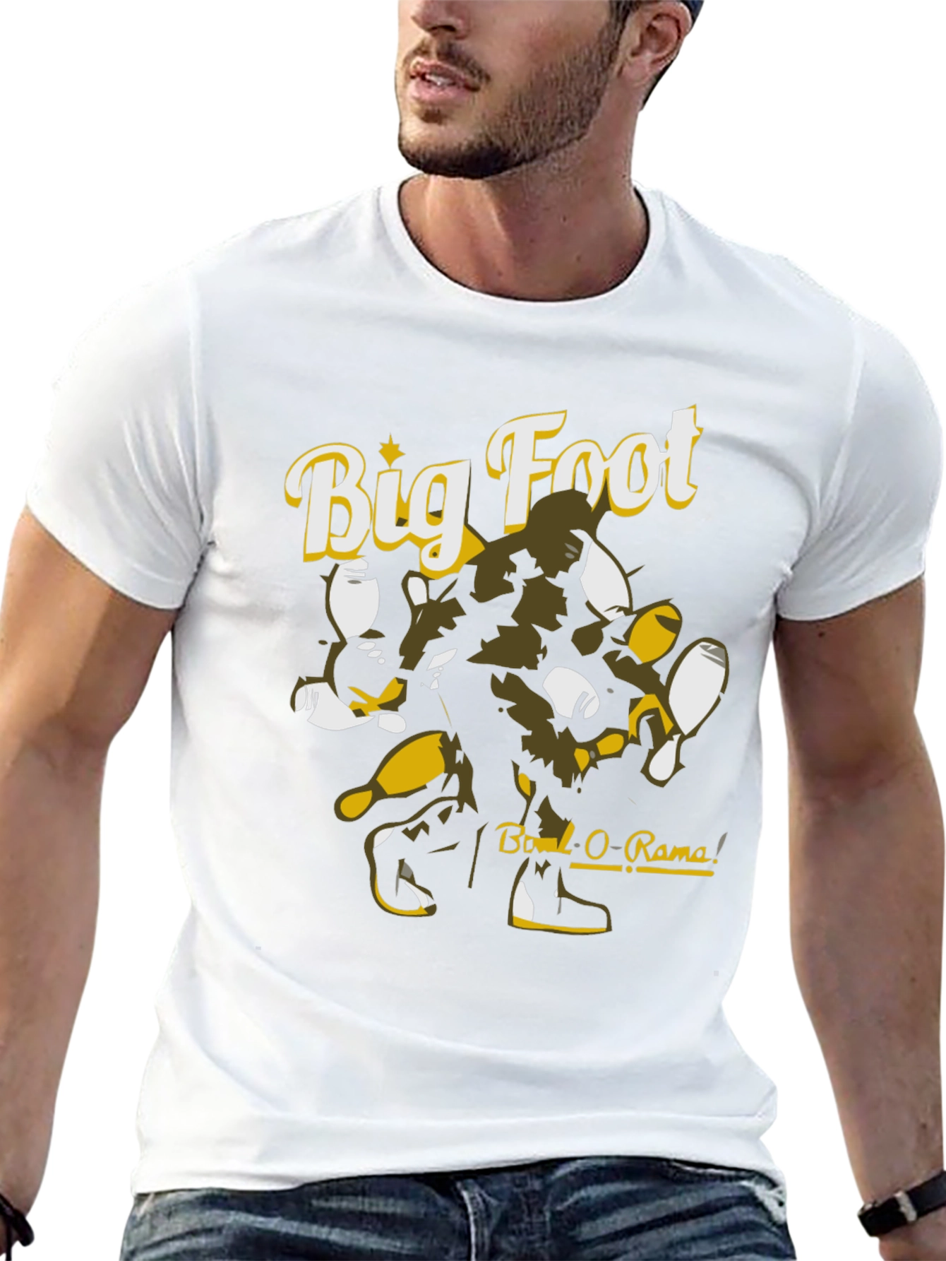 Black Big Foot Bowl-O-Rama Black Graphic Tee view 13