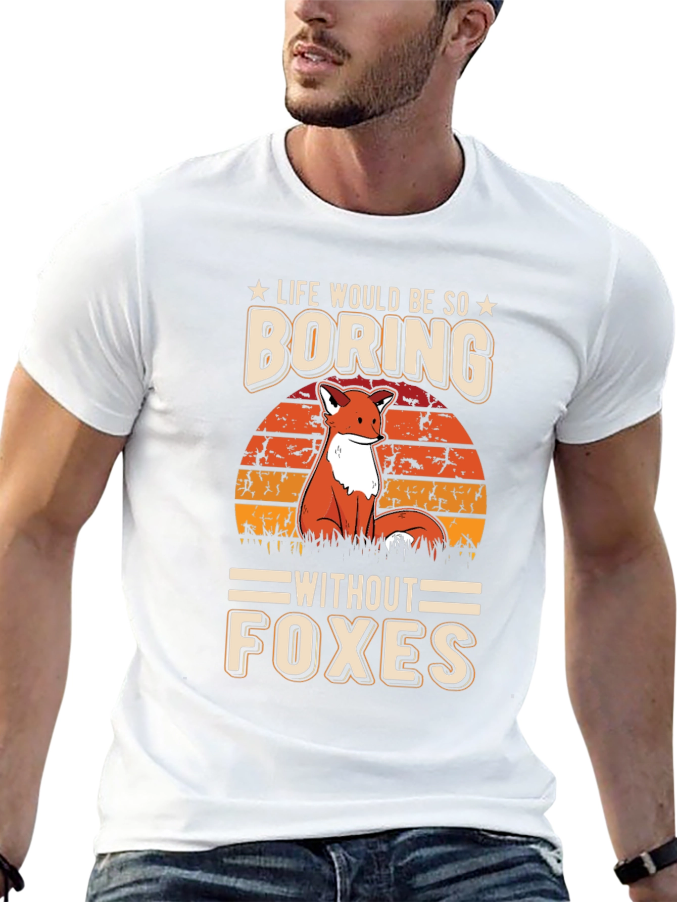 Black Life Would Be So Boring Without Foxes T-Shirt view 13