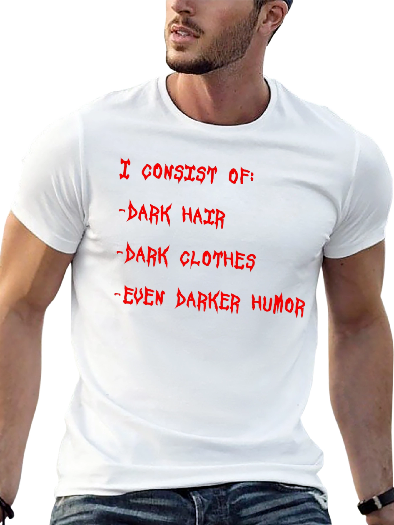 Black Humorous Dark T-Shirt - I Consist Of... view 13