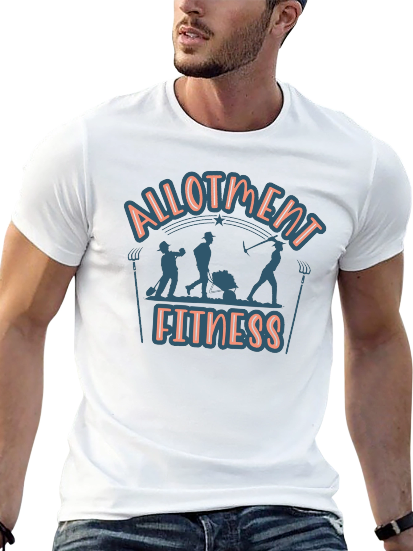Black Allotment Fitness Graphic T-Shirt view 13