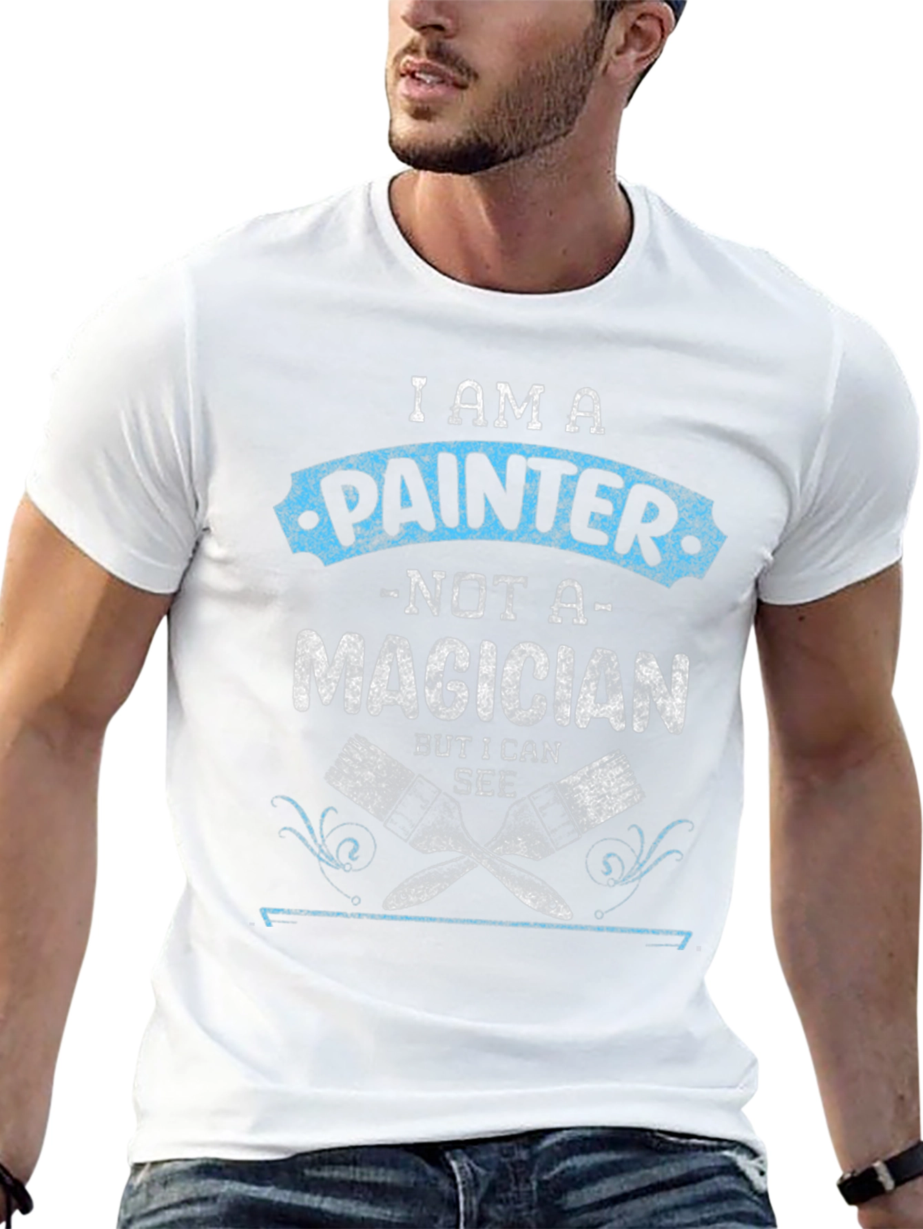 Black Painter T-Shirt - Funny Artist Tee view 13