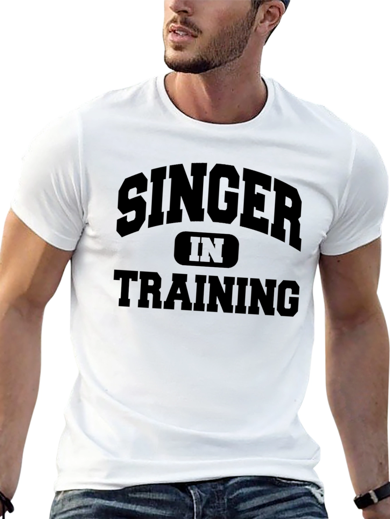 Black Singer In Training Black T-Shirt view 13