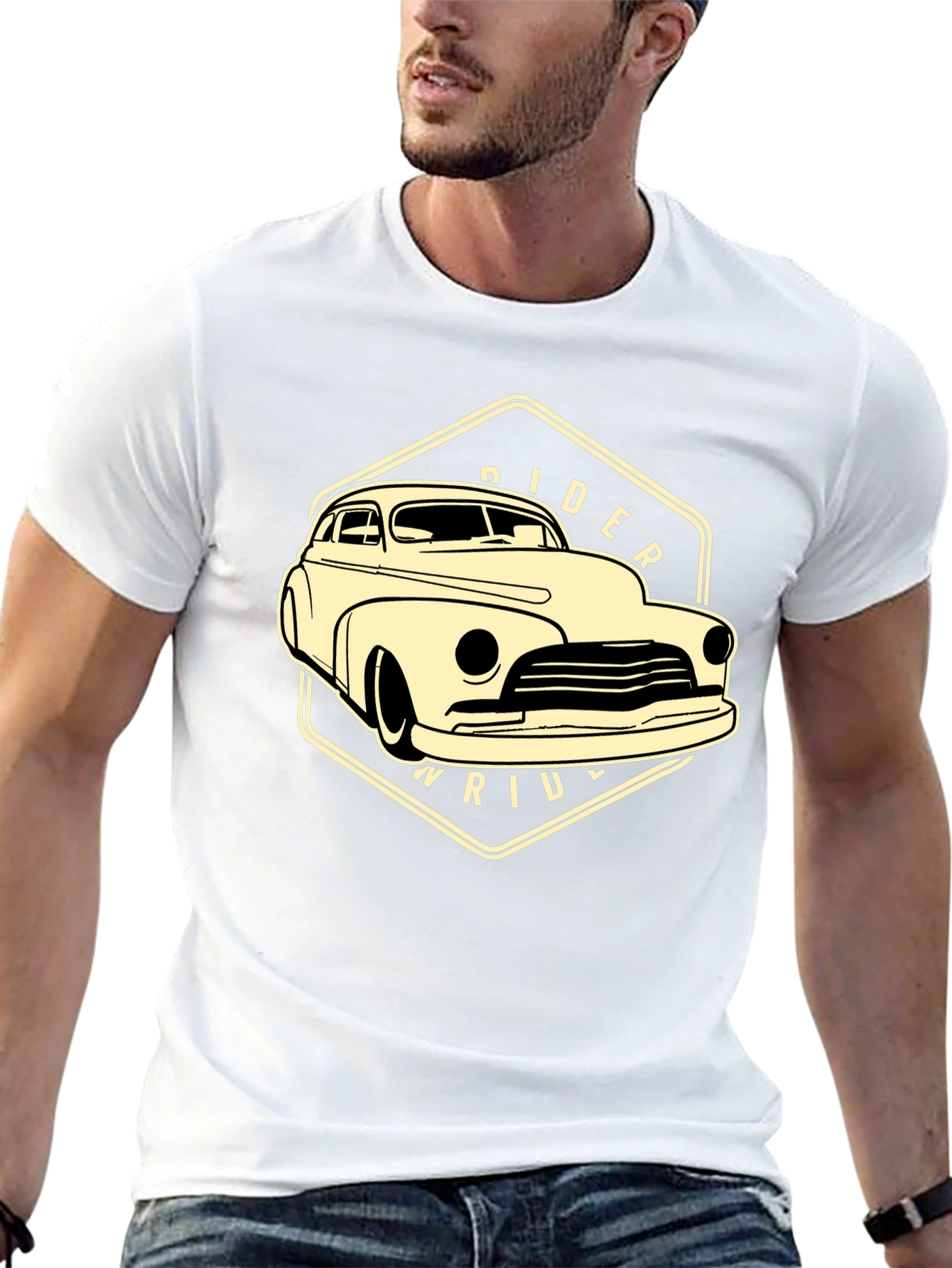 Black Classic Car Rider T-Shirt - Black view 13