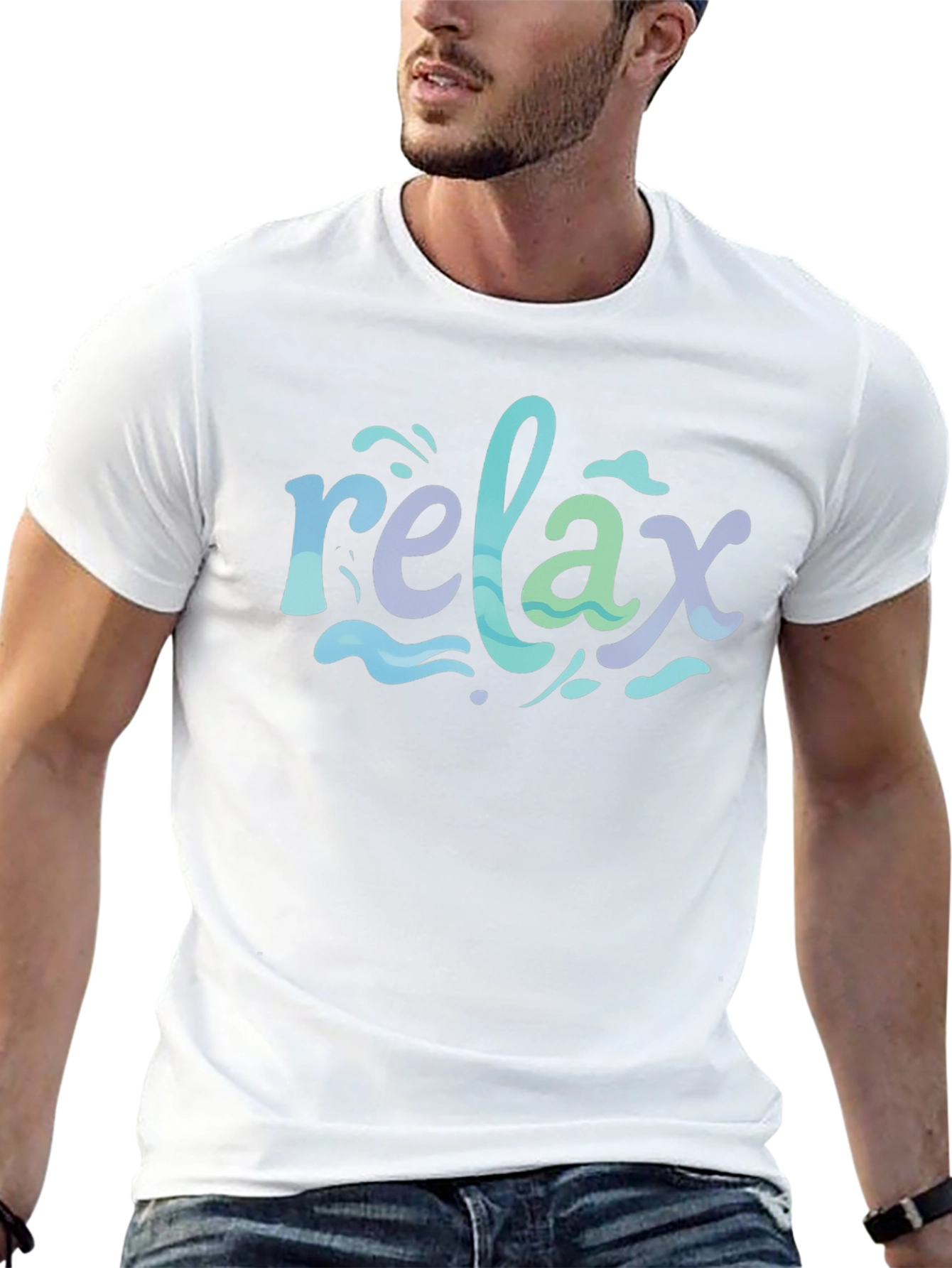 Black Relax Graphic T-Shirt - Soft & Stylish view 13