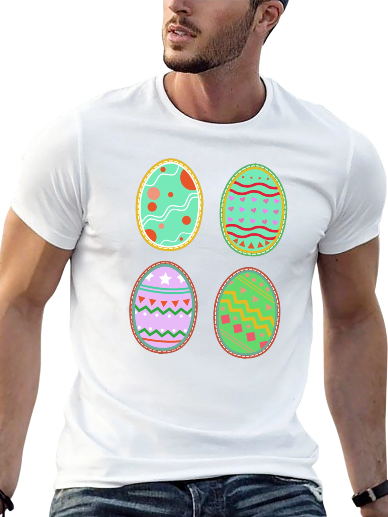 Black Easter Eggs Graphic Tee view 13