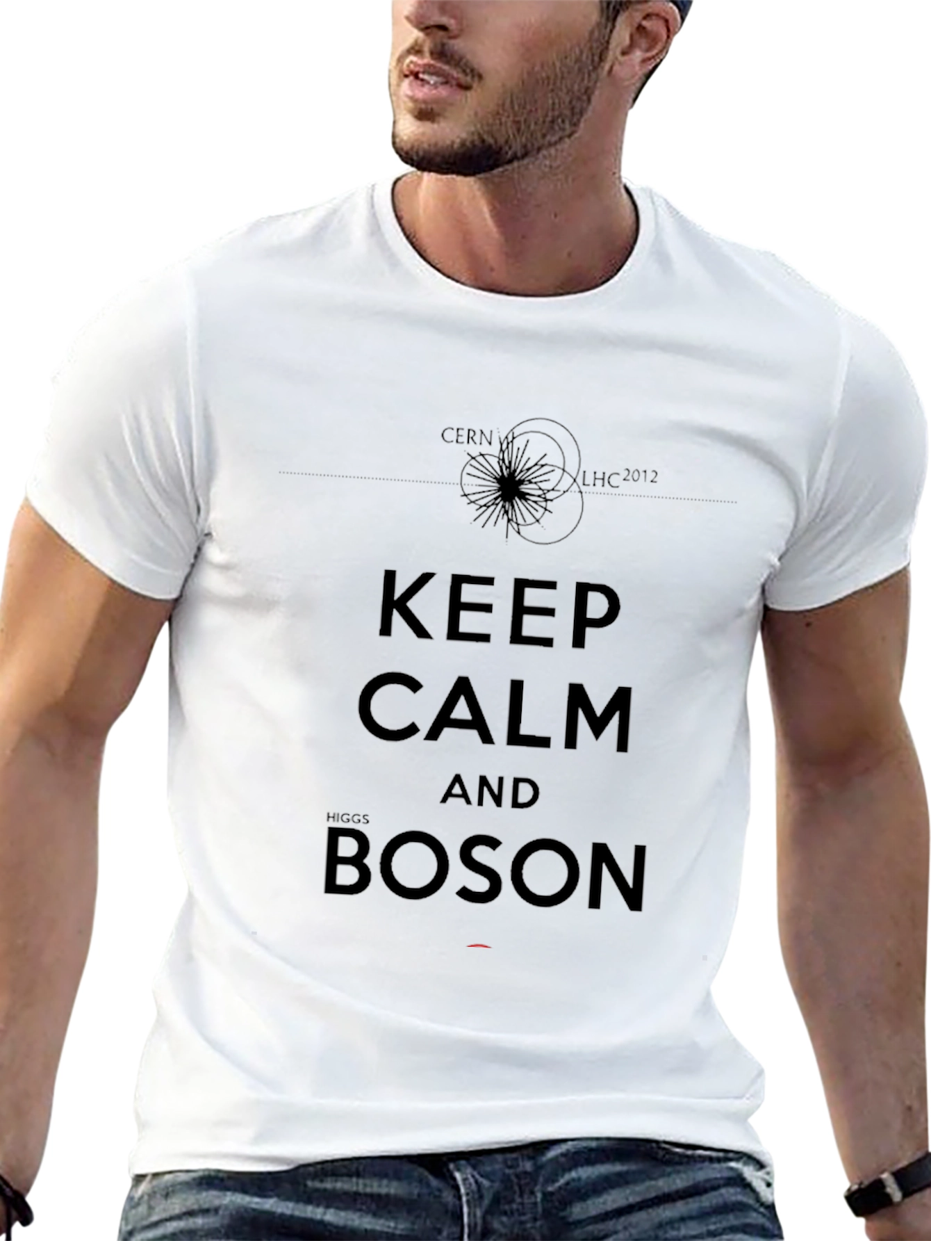 Black Keep Calm and Boson Black T-Shirt view 13