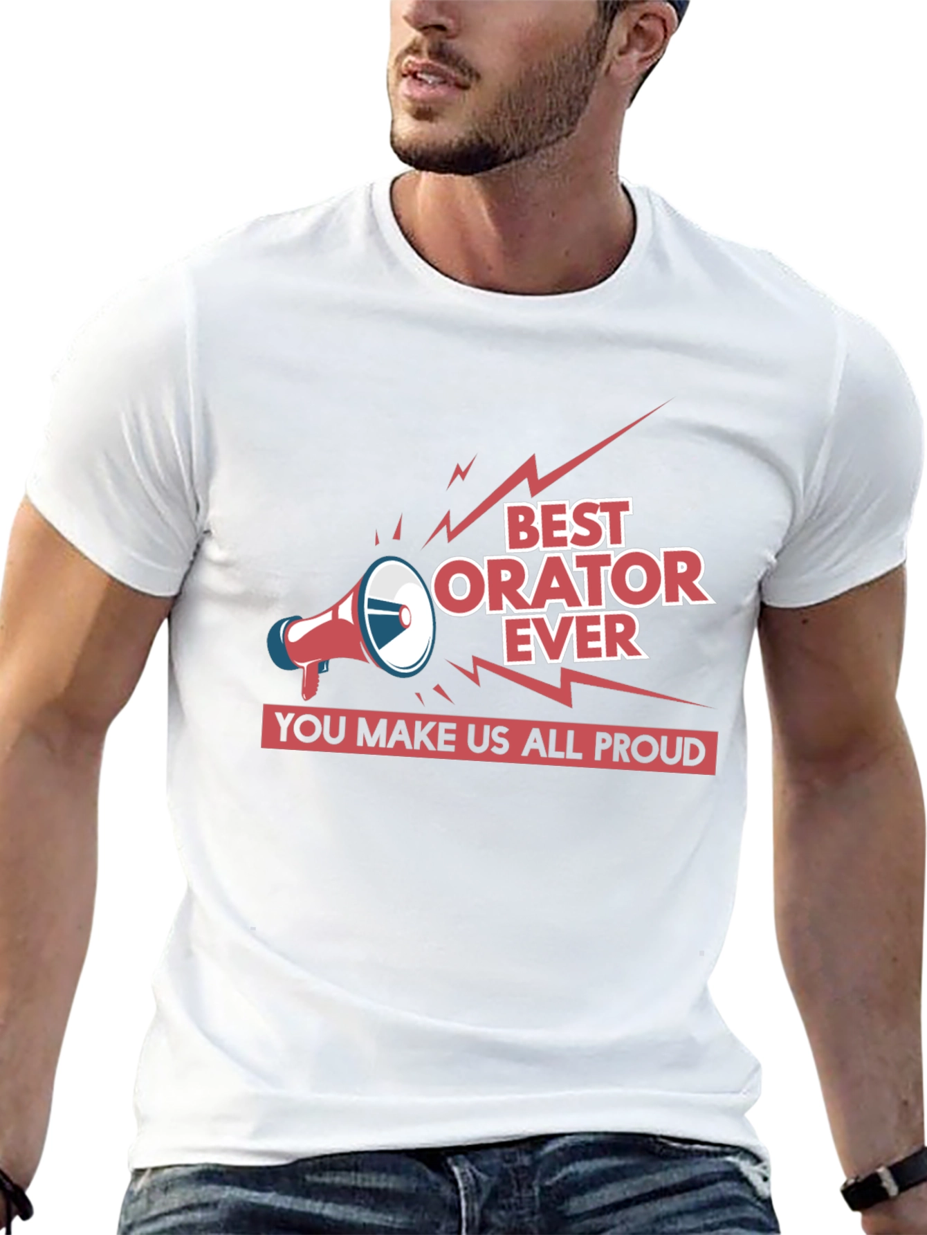 Black Best Orator Ever Graphic T-Shirt view 13