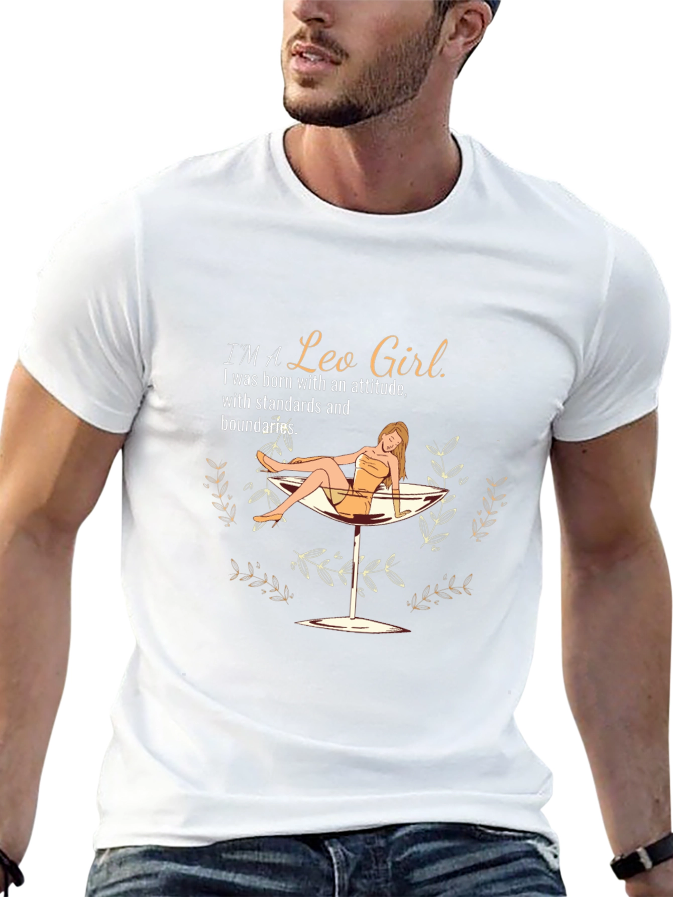 Black I'm a Leo Girl T-Shirt view 13
