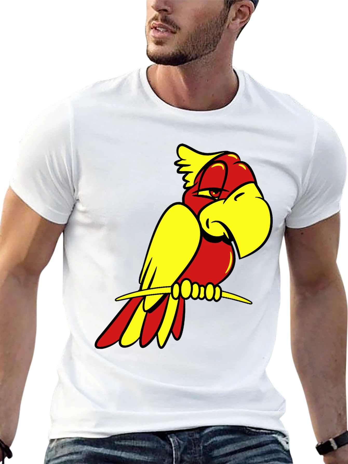 Cool Parrot Graphic Tee - 13
