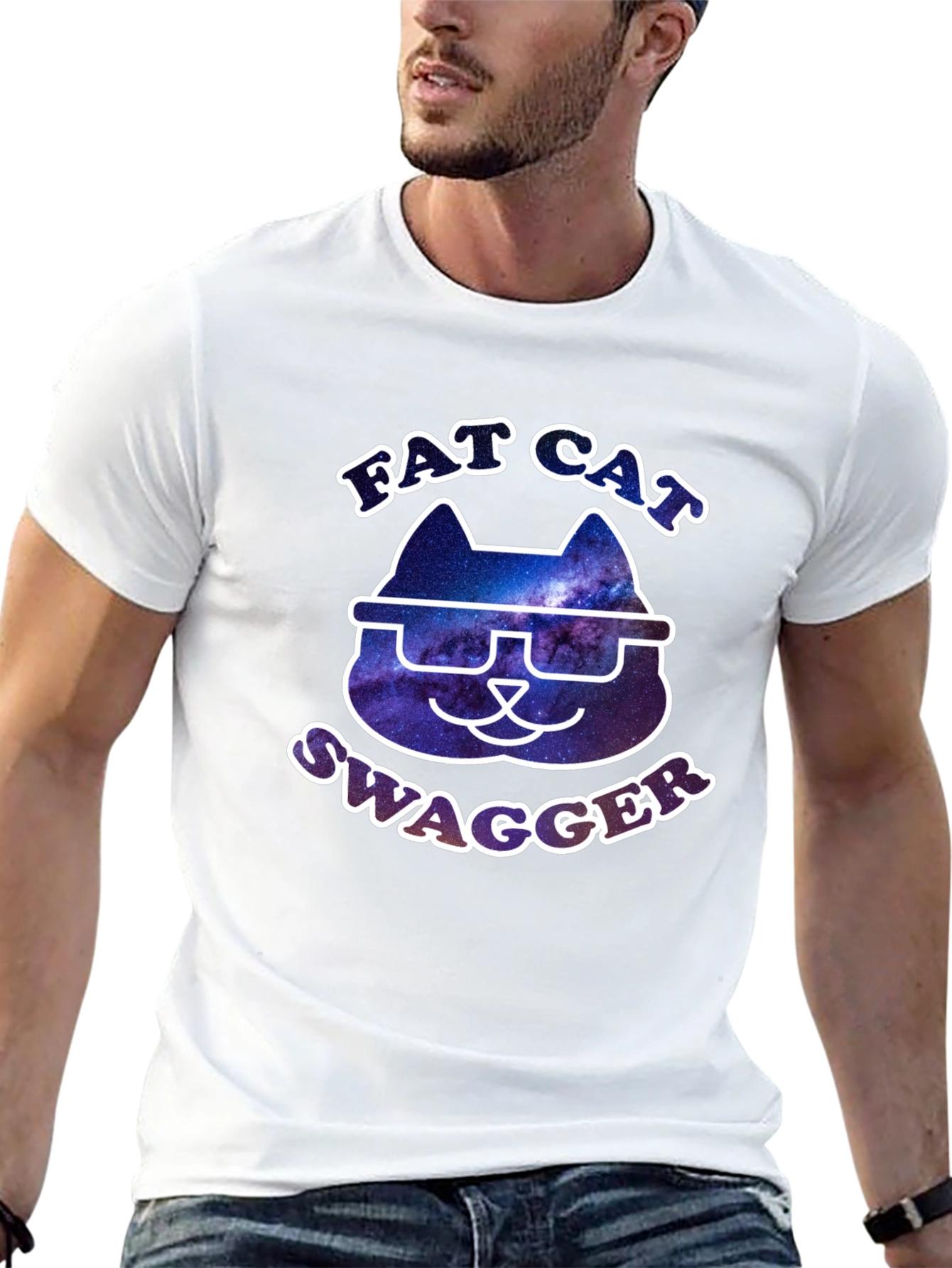 Black Fat Cat Swagger Graphic T-Shirt view 13