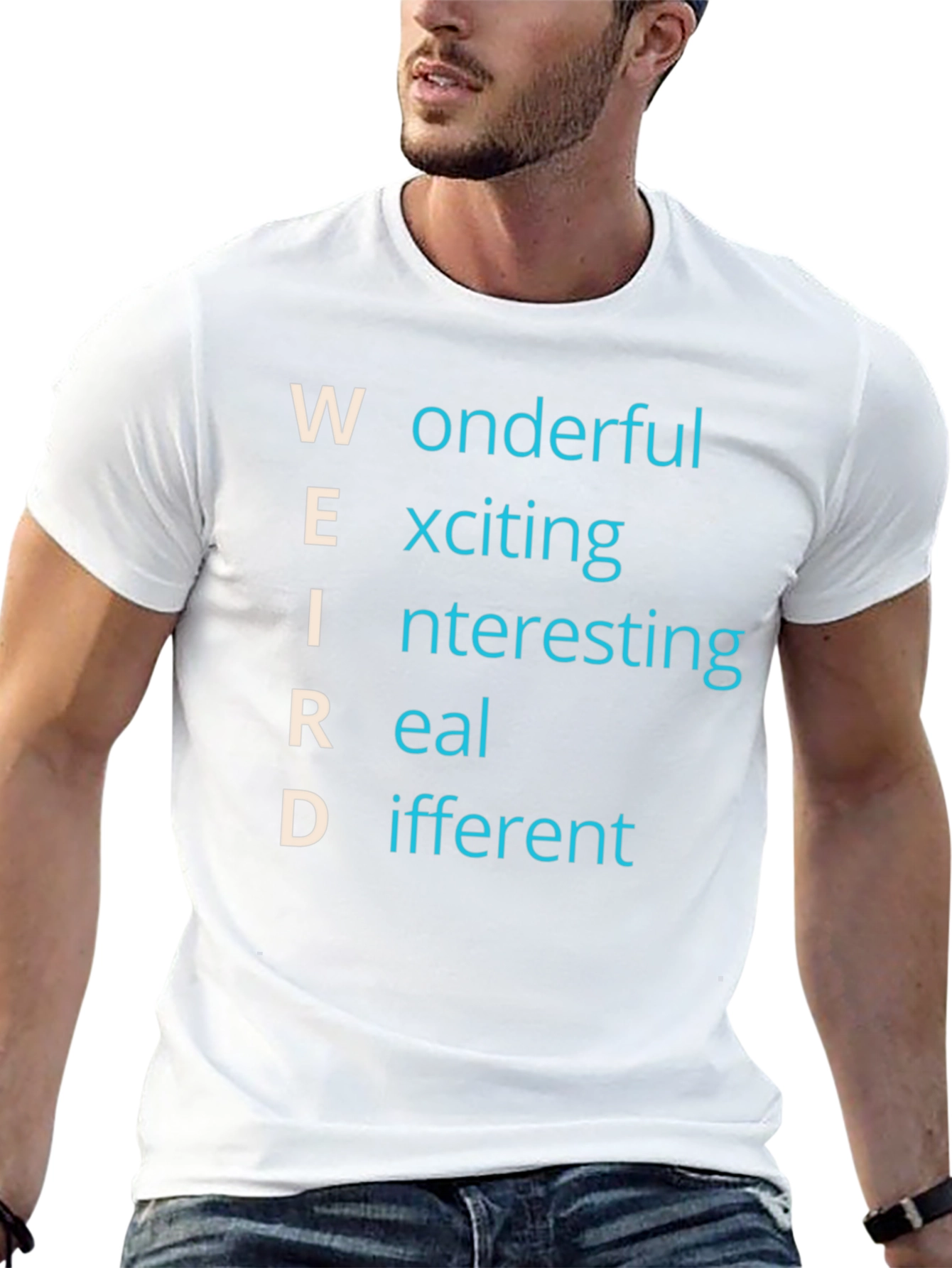 Black Weird Definition T-Shirt - Wonderful Exciting Apparel view 13