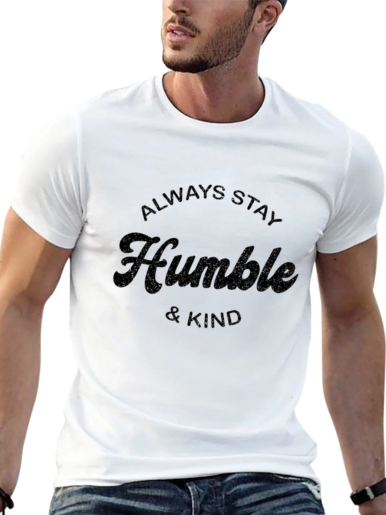 Black Always Stay Humble & Kind Black T-Shirt view 13